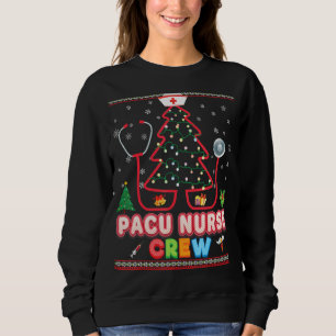 Sudadera Nurse Pacu Crew Árbol de Navidad Stethoscope Sweat