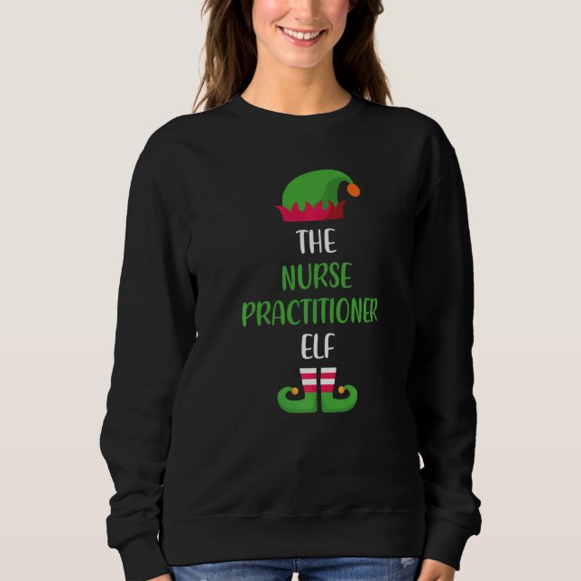 Sudadera Nurse practitioner Elf Family Matching Group Chris (Anverso)