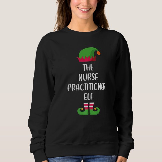 Sudadera Nurse practitioner Elf Family Matching Group Chris (Anverso)