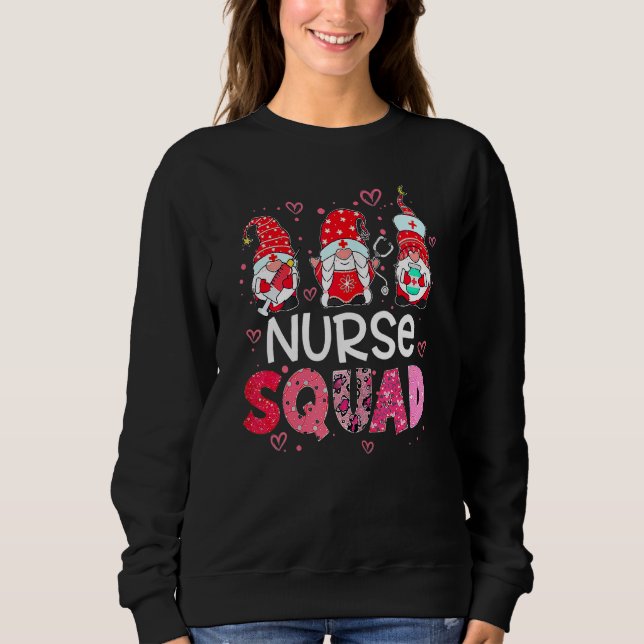 Sudadera Nurse Valentines Day Valentine ER ICU NICU RN Nurs (Anverso)