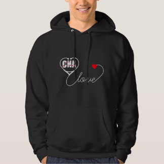 Sudadera Nursing Assistant Stethoscope CNA Valentine's Day 