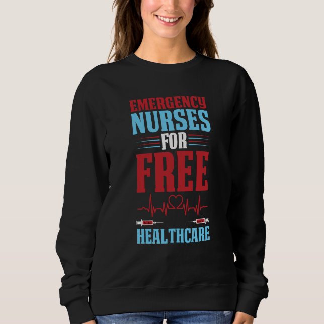 Sudadera Nursing Healthcare Hospital  Caretaker Emergency N (Anverso)