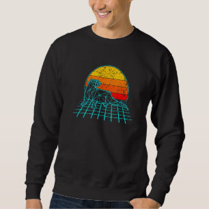 Sudadera Nutria de Mar Retrowave Vaporwave Nutria Biólogo M