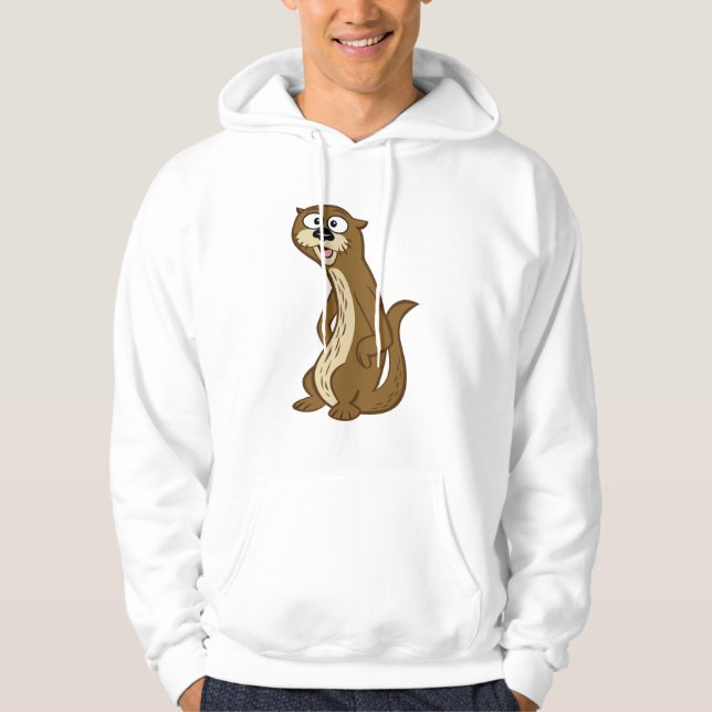 Sudadera Nutria de Rick el | Reggie del guardabosques (Anverso)