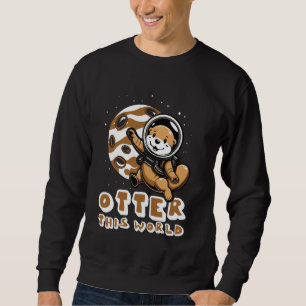 Sudadera Nutria Este Mundo Animal Traje Espacial Planeta