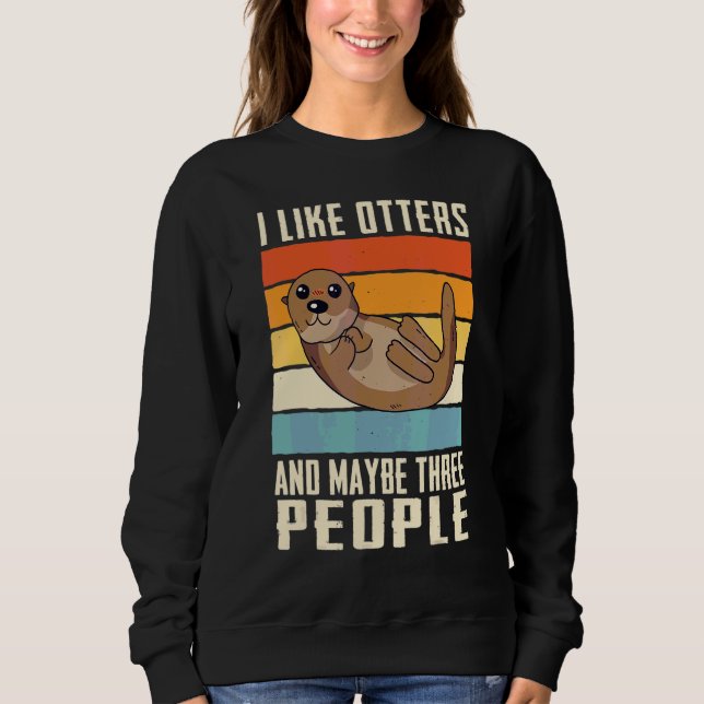 Sudadera Nutria marina nutrias (Anverso)