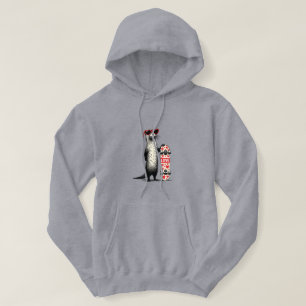 Sudadera Nutria patinadora adorable – Diseño de monopatín c