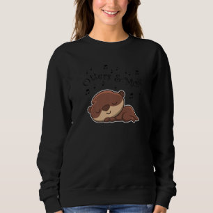 Sudadera Nutrias y notas musicales Músico Clave Nutria mari