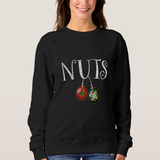 Sudadera Nuts Chestnuts  Matching Couples Christmas  5 (Anverso)