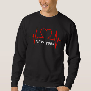 Sudadera NY Nueva York Amor latido Estados Unidos