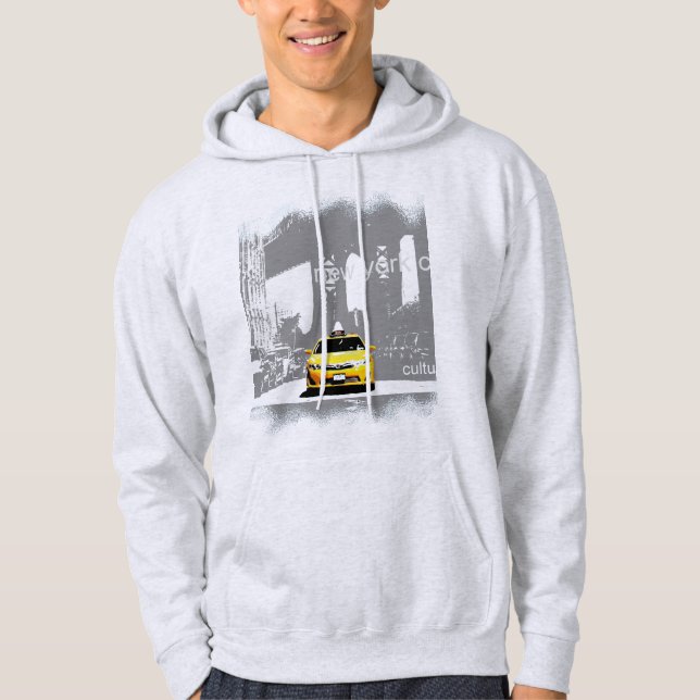 Sudadera Nyc Brooklyn Bridge Yellow Taxi New York City (Anverso)