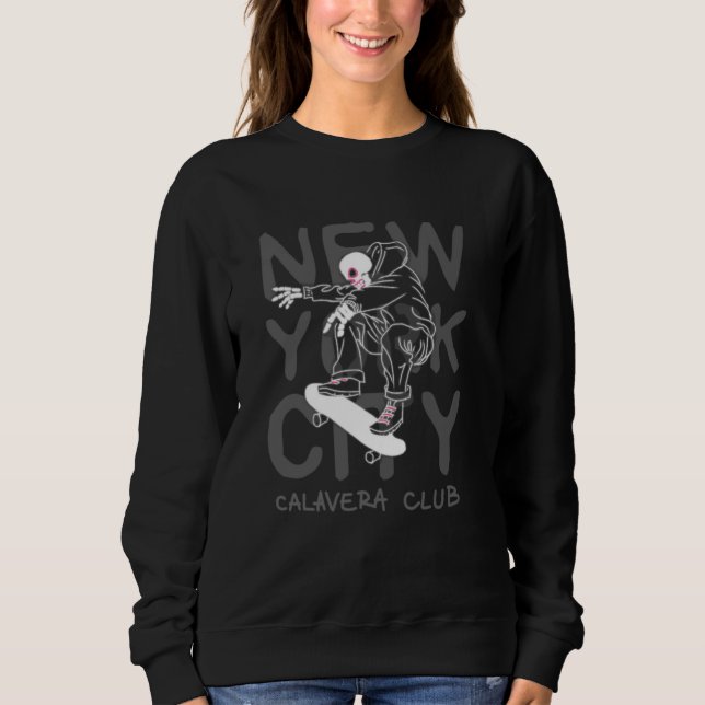 Sudadera NYC Calavera Sweatshirt (Anverso)