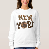 NYC New York City Marble Rye Bagel Sweatshirt