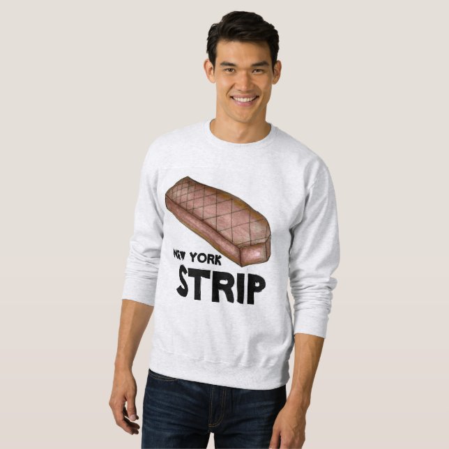 Sudadera NYC New York Strip Steak Foodie Meate Sweatshirt (Anverso completo)