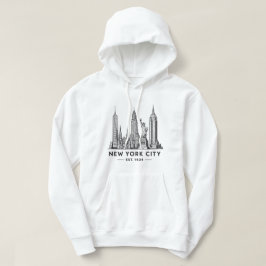 Sudadera NYC Skyline Illustration with Statue of Liberty