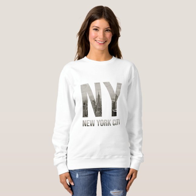 Sudadera NYC Skylines Nueva York Que Nunca Duerme (Anverso completo)