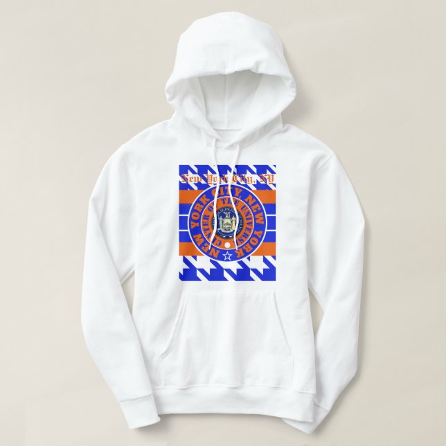 SUDADERA NYCCOU NUEVA YORK, CIUDAD (COU)4 HOODIO (Diseño del anverso)