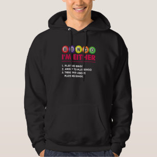 Sudadera O juego con la tarjeta de juego del jugador de bin