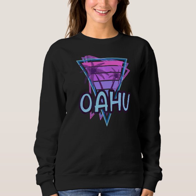 Sudadera Oahu Vacation Vaporwave Estética (Anverso)