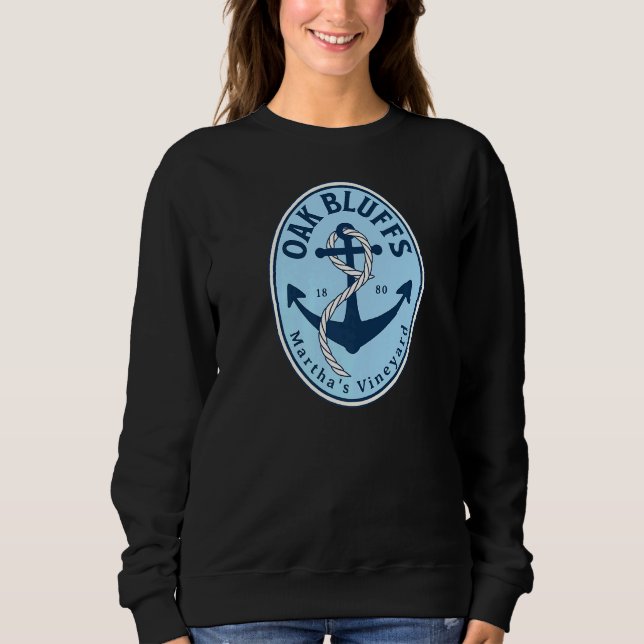 Sudadera Oak Bluffs Marthas Vineyard Massachusetts Anchor S (Anverso)