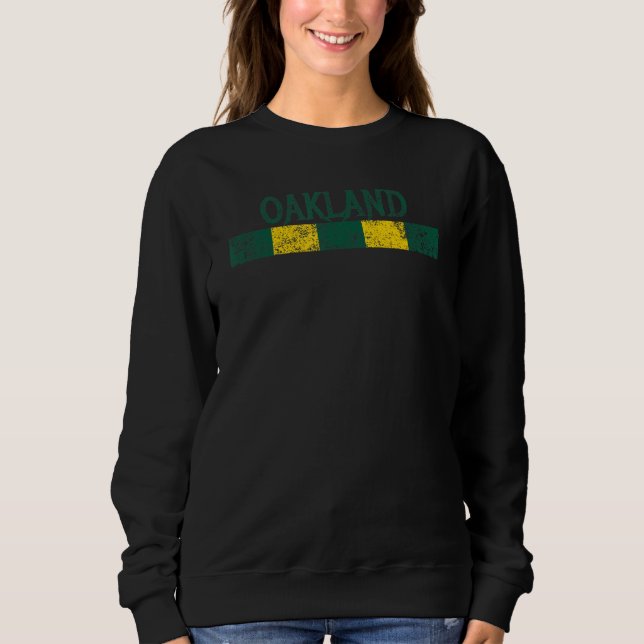 Sudadera Oakland California Retro Vintage Weatherba (Anverso)