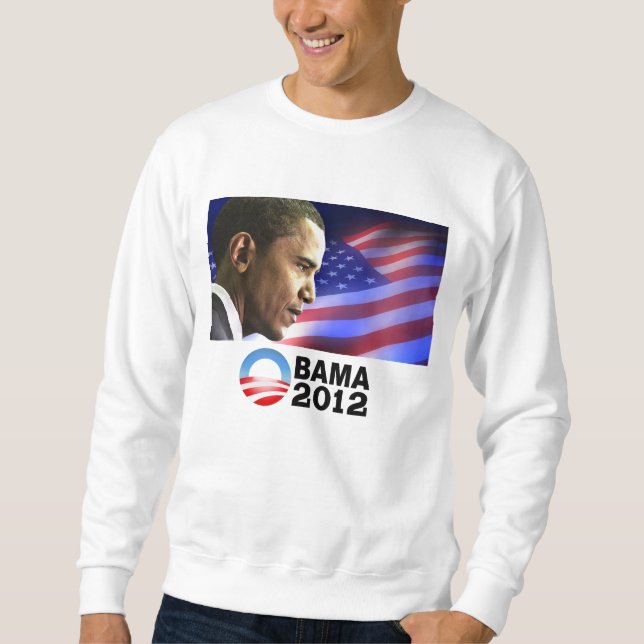 Sudadera Obama 2012 (patriótico) (Anverso)