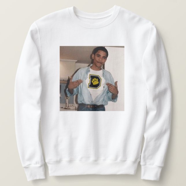 Sudadera Obama en una camiseta del DPU (Anverso del diseño)