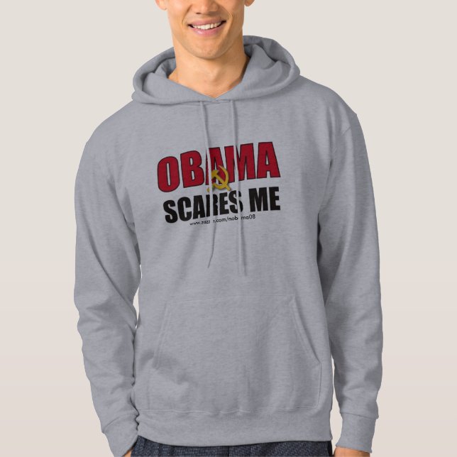 Sudadera Obama me asusta - modificado para requisitos (Anverso)