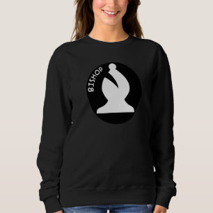 Sudadera Obispo blanco Obispo de ajedrez Obispo blanco ajed