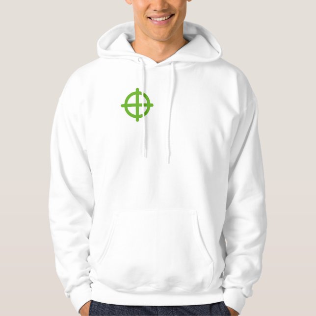 Sudadera Objetivo Aquí – Diseño de Dianas (Anverso)