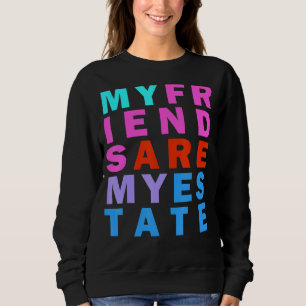 Sudadera Objetivos de amistad Cita Inspiradora arcoiris