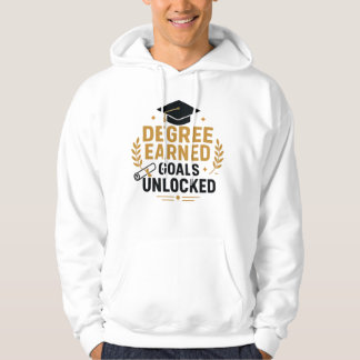 Sudadera Objetivos de Grado Obtenidos Desbloqueados Graduac