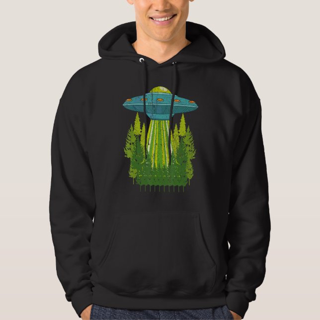 Sudadera Objeto volador no identificado Alien Sci Fi Nature (Anverso)