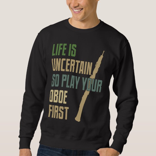 Sudadera Oboe Player Retro Style (Anverso)