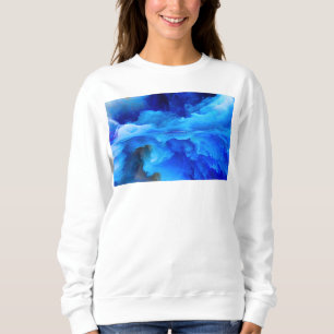 Sudadera Obra de arte abstracta de nubes colorida de Slippe
