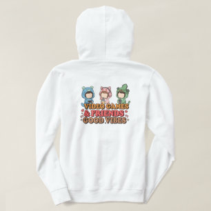 Sudadera Obra de arte de amigos gamers pixel adorables
