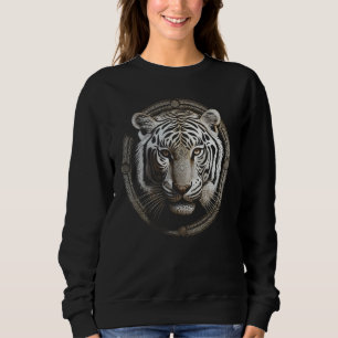 Sudadera Obra de arte del tigre blanco Animal tigre