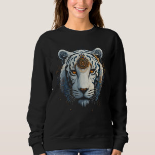 Sudadera Obra de arte del tigre blanco Animal tigre 1