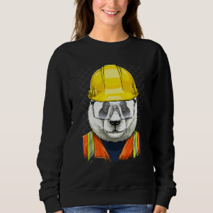 Sudadera Obrero Panda Gigante Constructor Panda