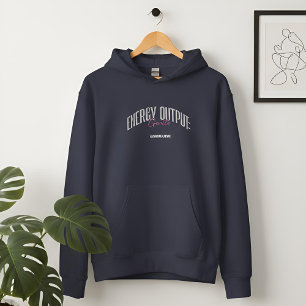Sudadera Observaciones Suaves Salida de Energía Oscuro