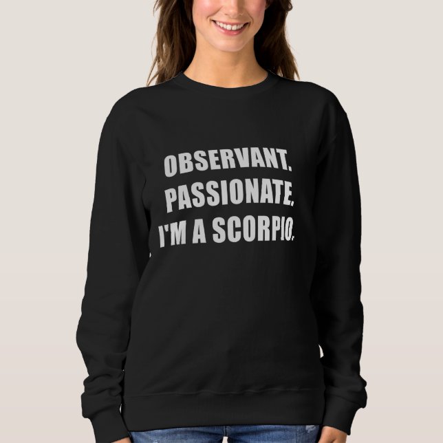 Sudadera Observador Apasionado A Escorpio (Anverso)