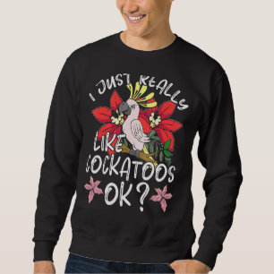 Sudadera Observador de aves animal loro tropical Cockatoo