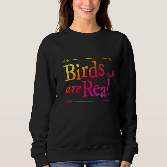 Sudadera Observador de aves arcoiris dice ave (Anverso)