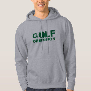 Sudadera Obsesión por el golf Hoodie gris verde