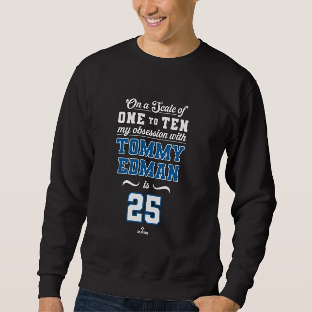 Sudadera Obsesión Tommy Edman 25 Los Angeles MLBPA (Anverso)