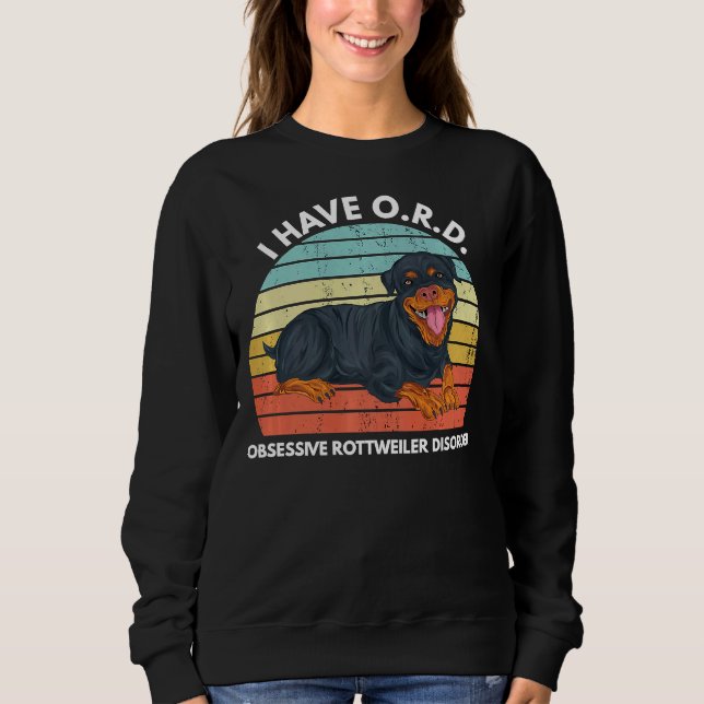 Sudadera Obsesionado Con Rottweiler Rottweiler Cute Rottie  (Anverso)