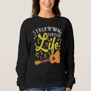 Sudadera Obstaculizando a través de la vida Guitarra Uke Mu