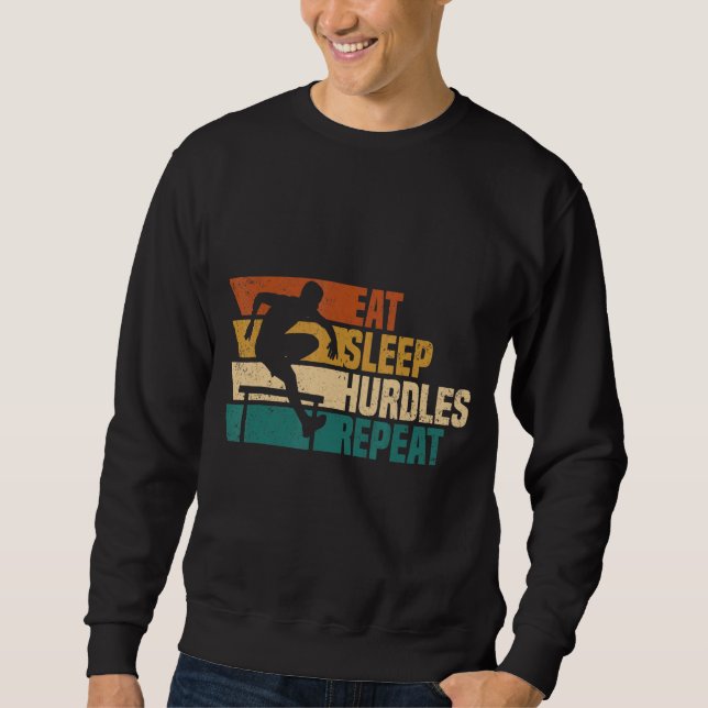 Sudadera Obstáculos al sueño de comer Repiten el Huracán A (Anverso)