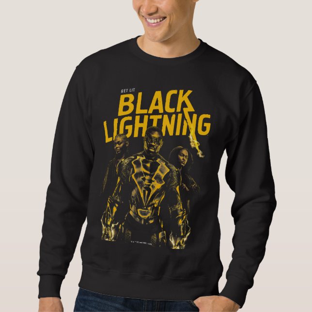 Sudadera Obtén luz - Black Lightning (Anverso)