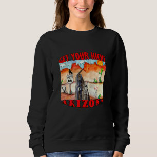 Sudadera Obtén tus Kicks Arizona Route 66 Donkeys